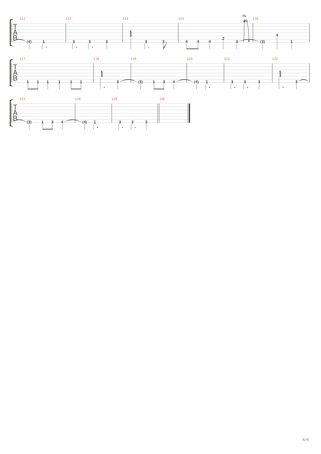 Iii - Embryonic Fetish吉他谱