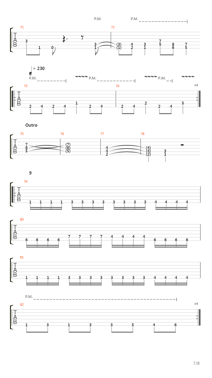 Falling Down吉他谱