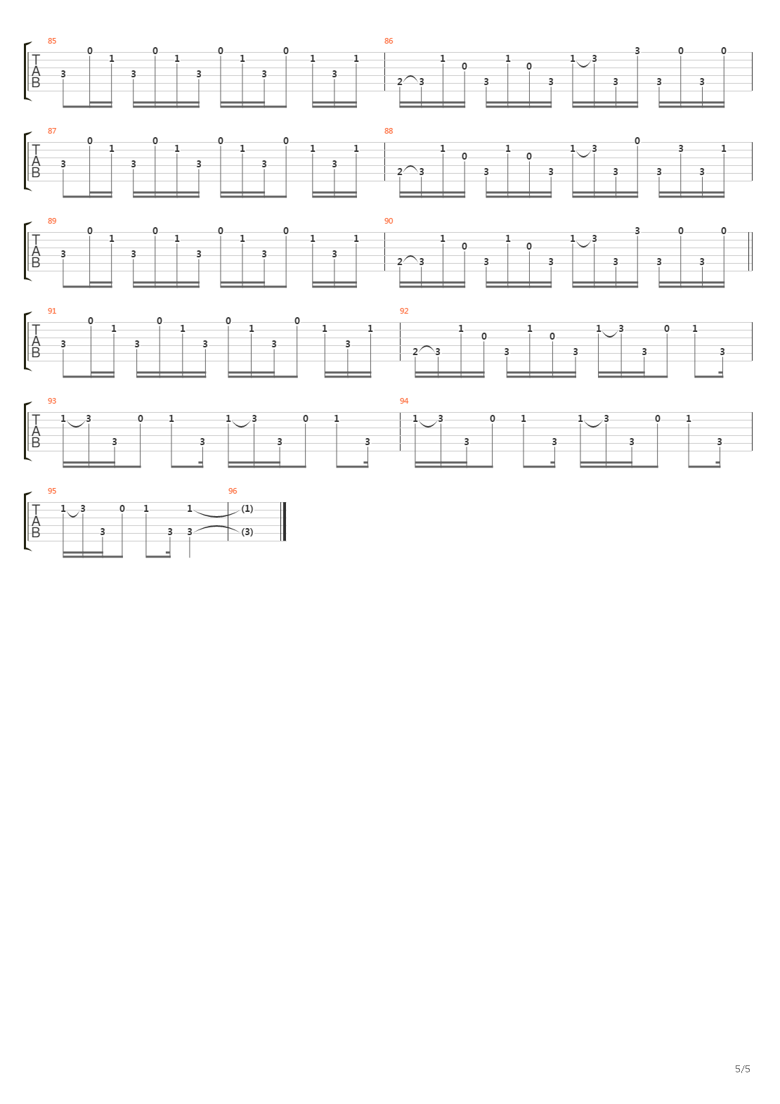 Wide Awake吉他谱