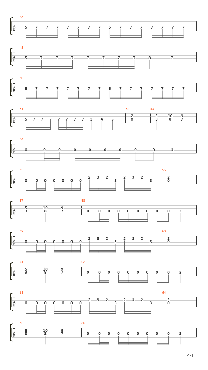 Under The Metal Command吉他谱