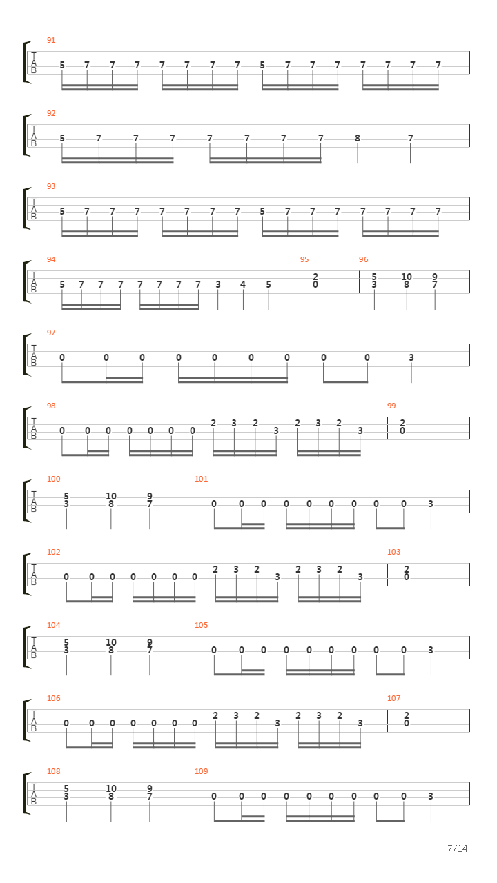 Under The Metal Command吉他谱