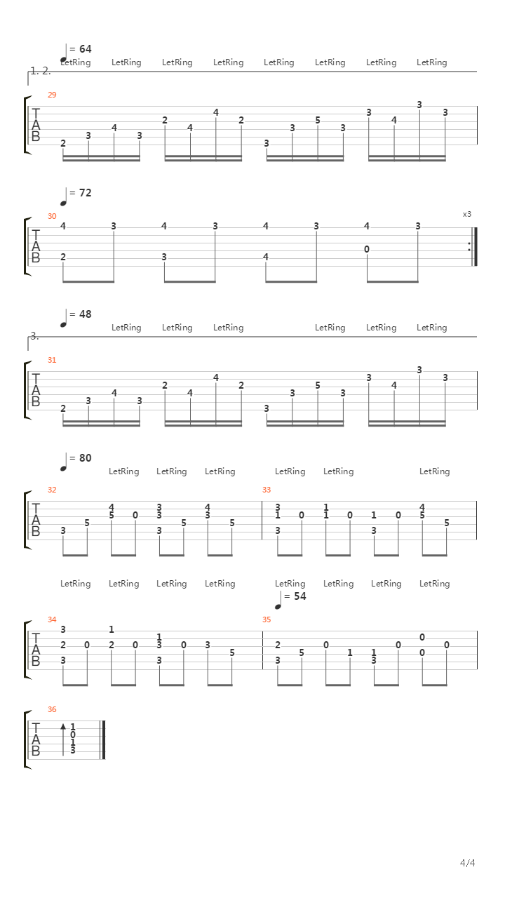 La Chanson Des Vieux Amants吉他谱
