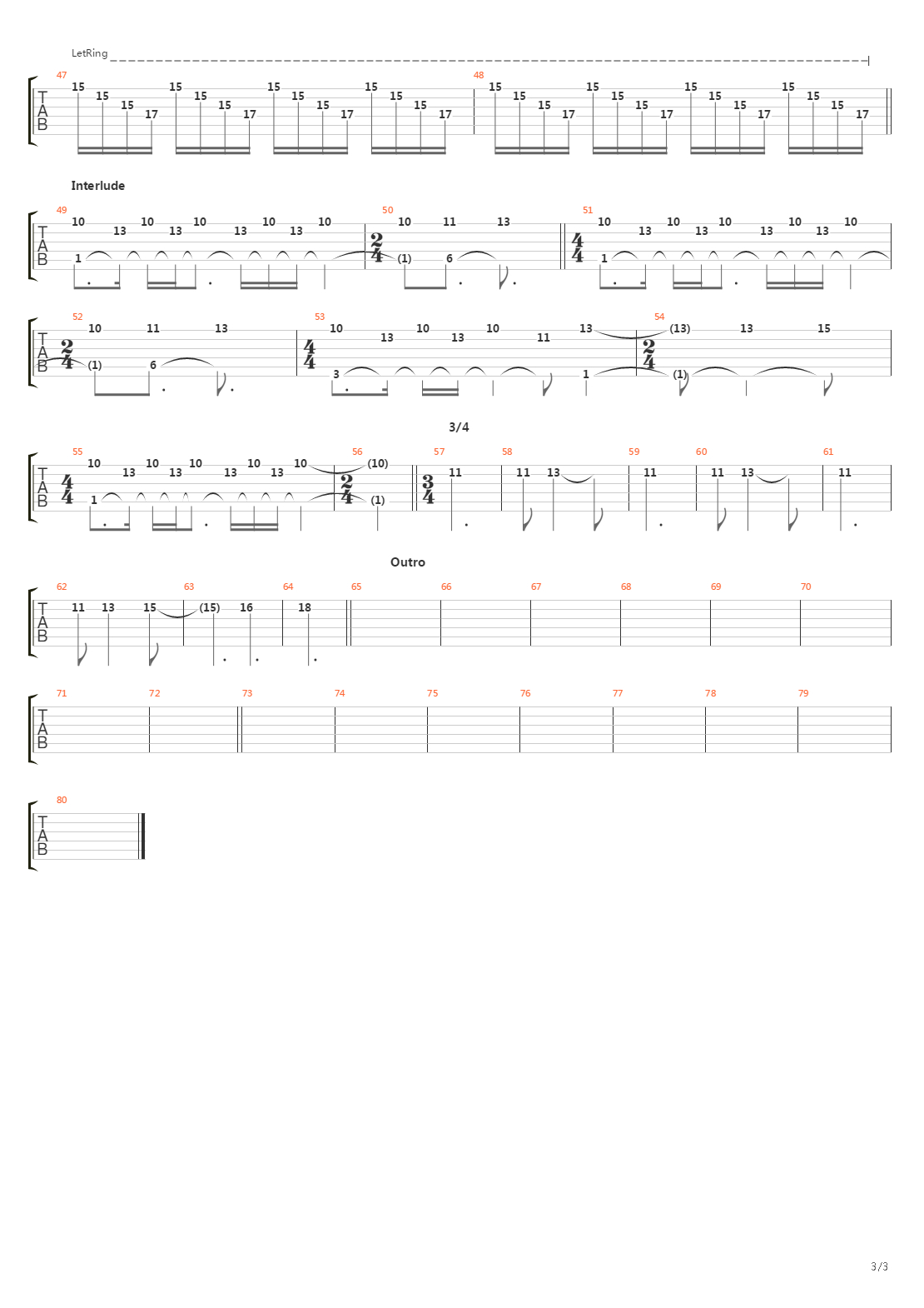 Opera吉他谱