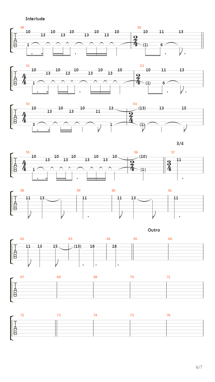 Opera吉他谱