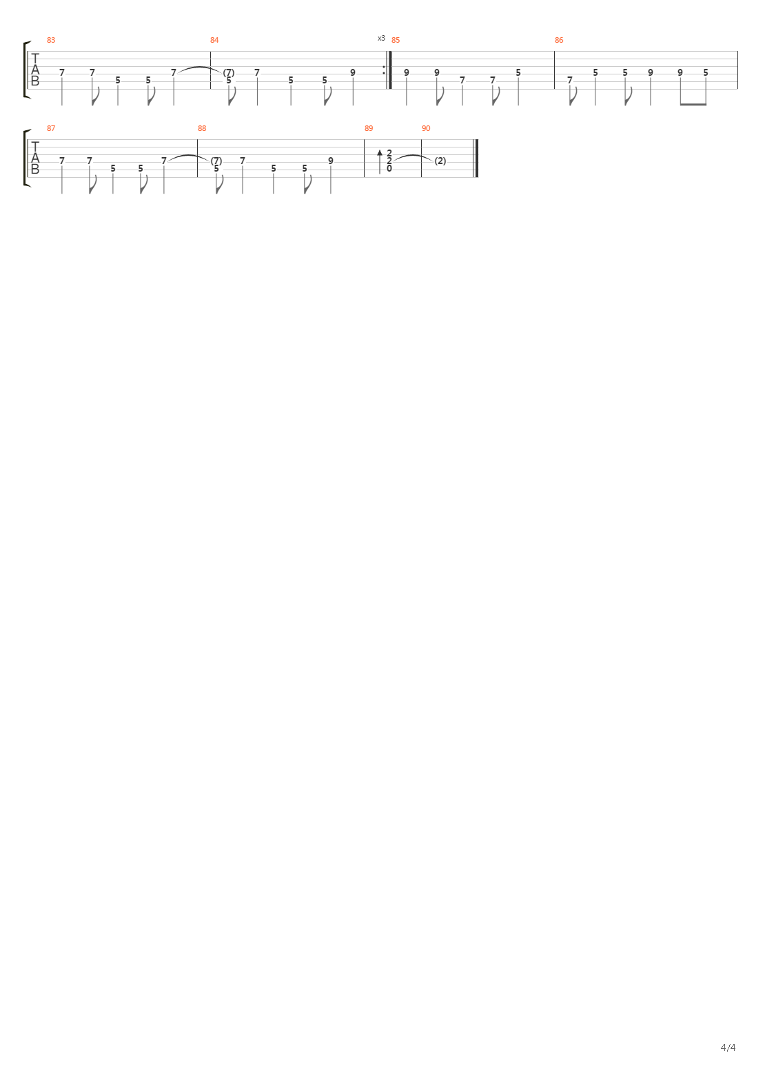 Visible吉他谱