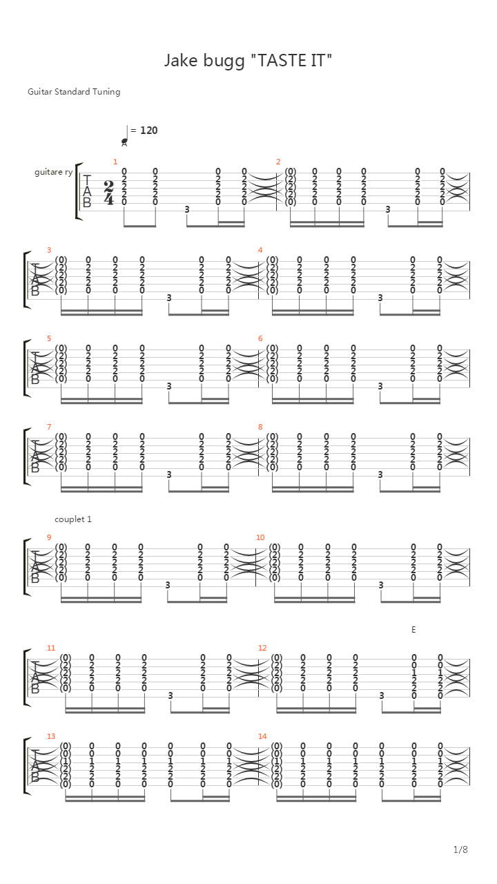 Taste It吉他谱