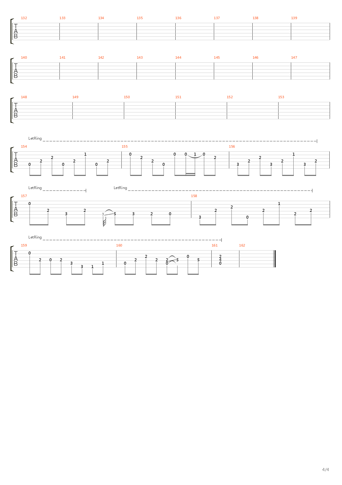 The Rapture吉他谱