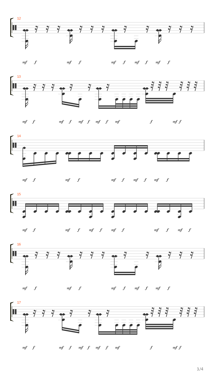 Drained吉他谱