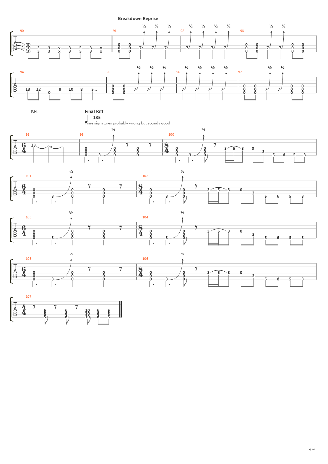 Giants Among Common Men吉他谱