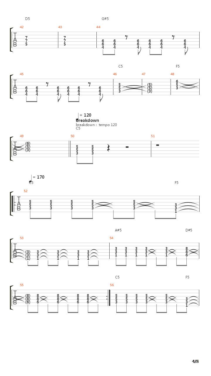 Take On Me吉他谱