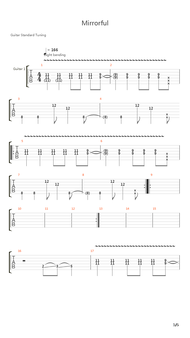 Mirrorful吉他谱