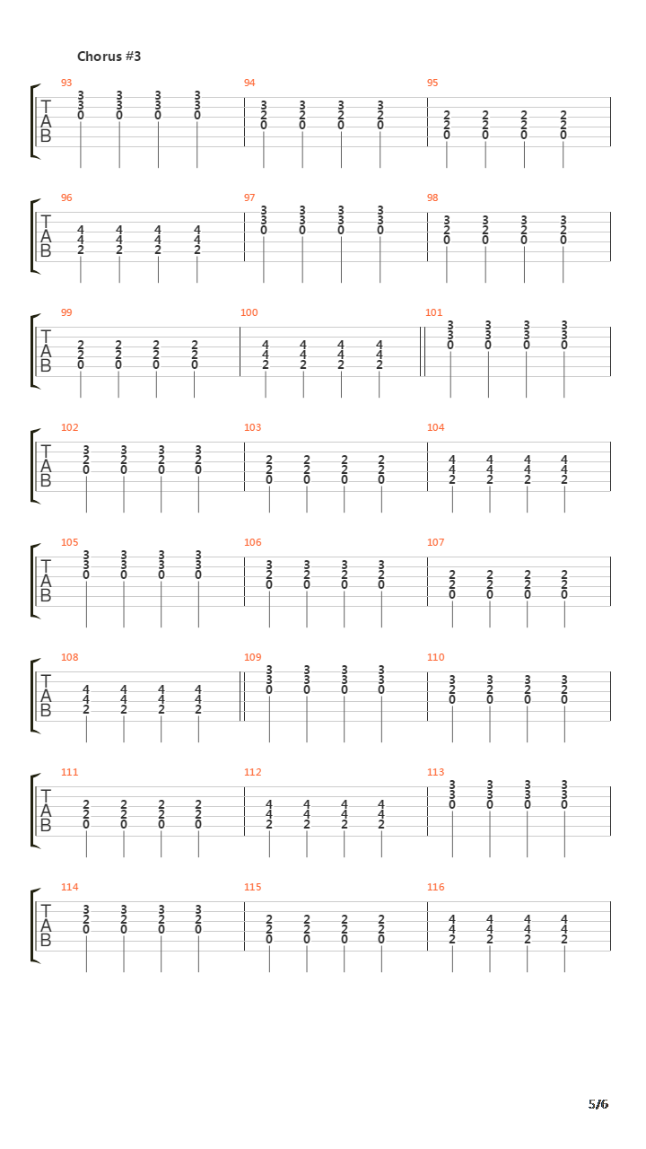 Down吉他谱