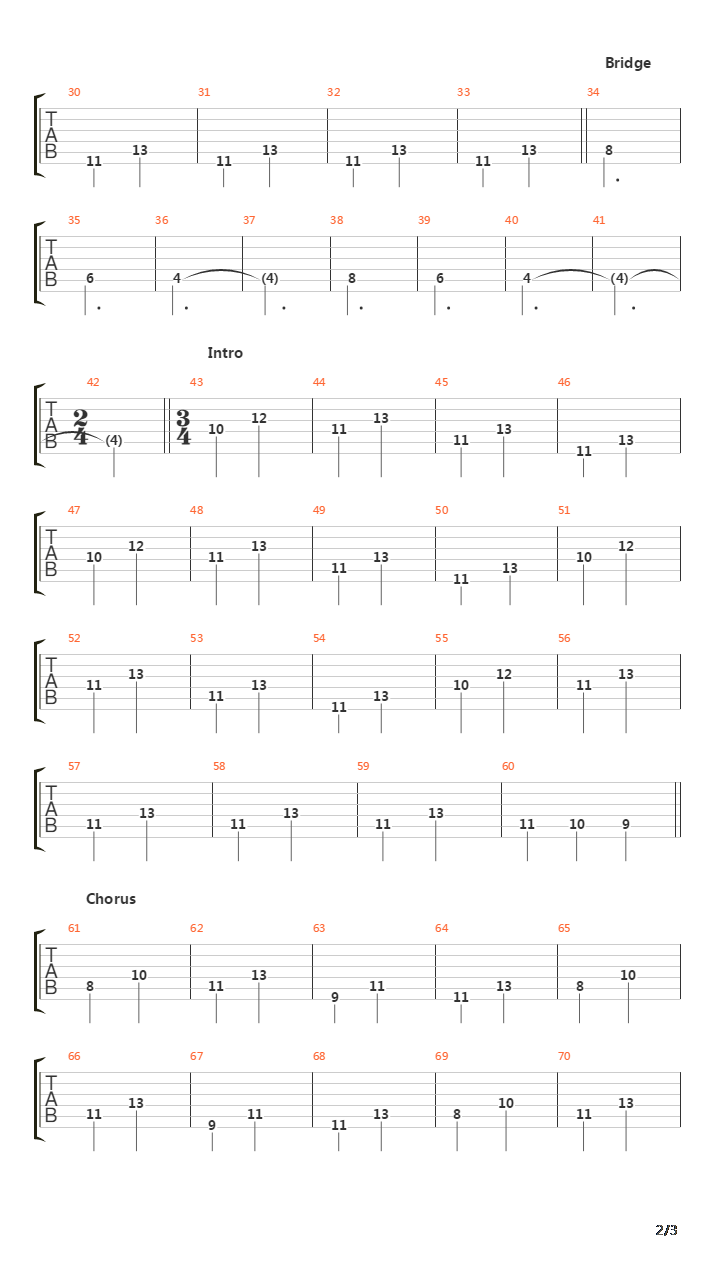 Vanishing吉他谱
