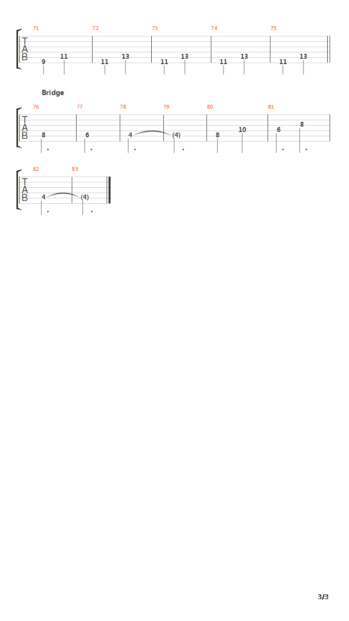 Vanishing吉他谱