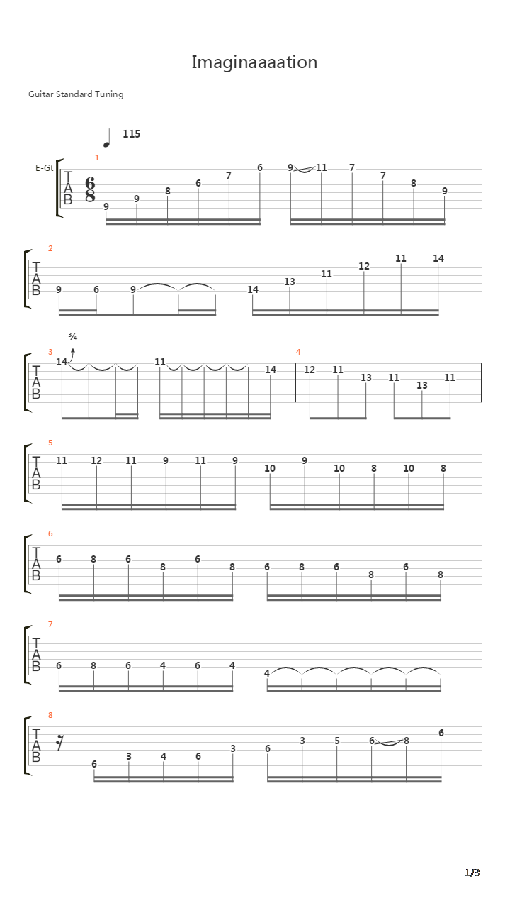 Imaginary Voyage Part 3吉他谱