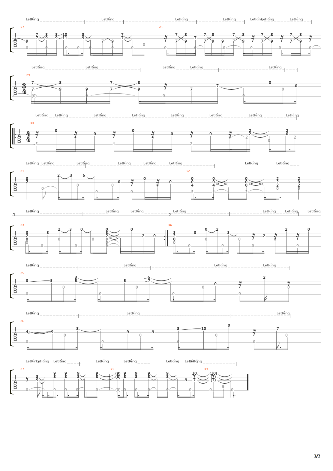 Embryonic Journey吉他谱