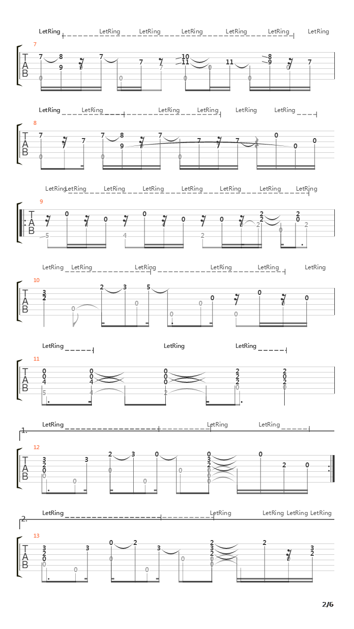 Embryonic Journey吉他谱