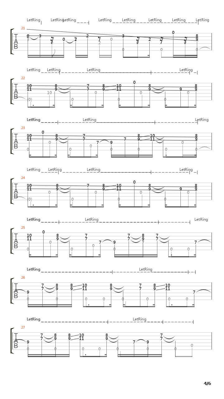 Embryonic Journey吉他谱