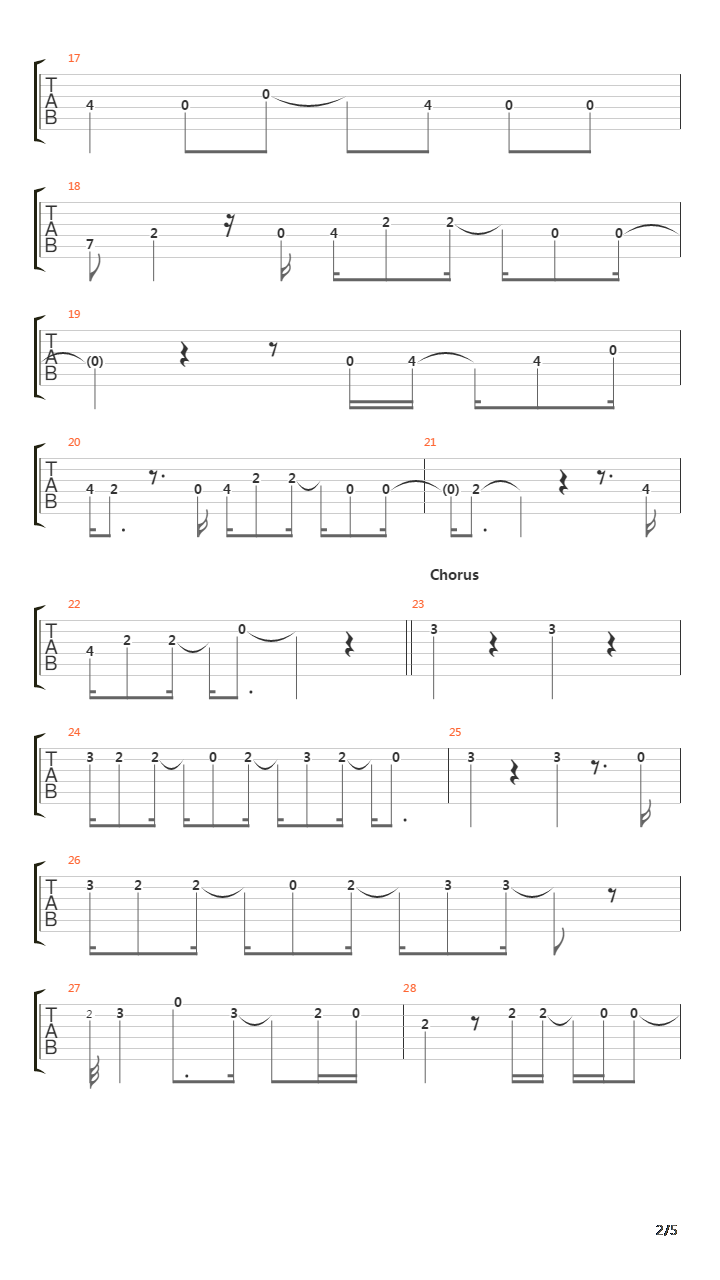 The Way吉他谱