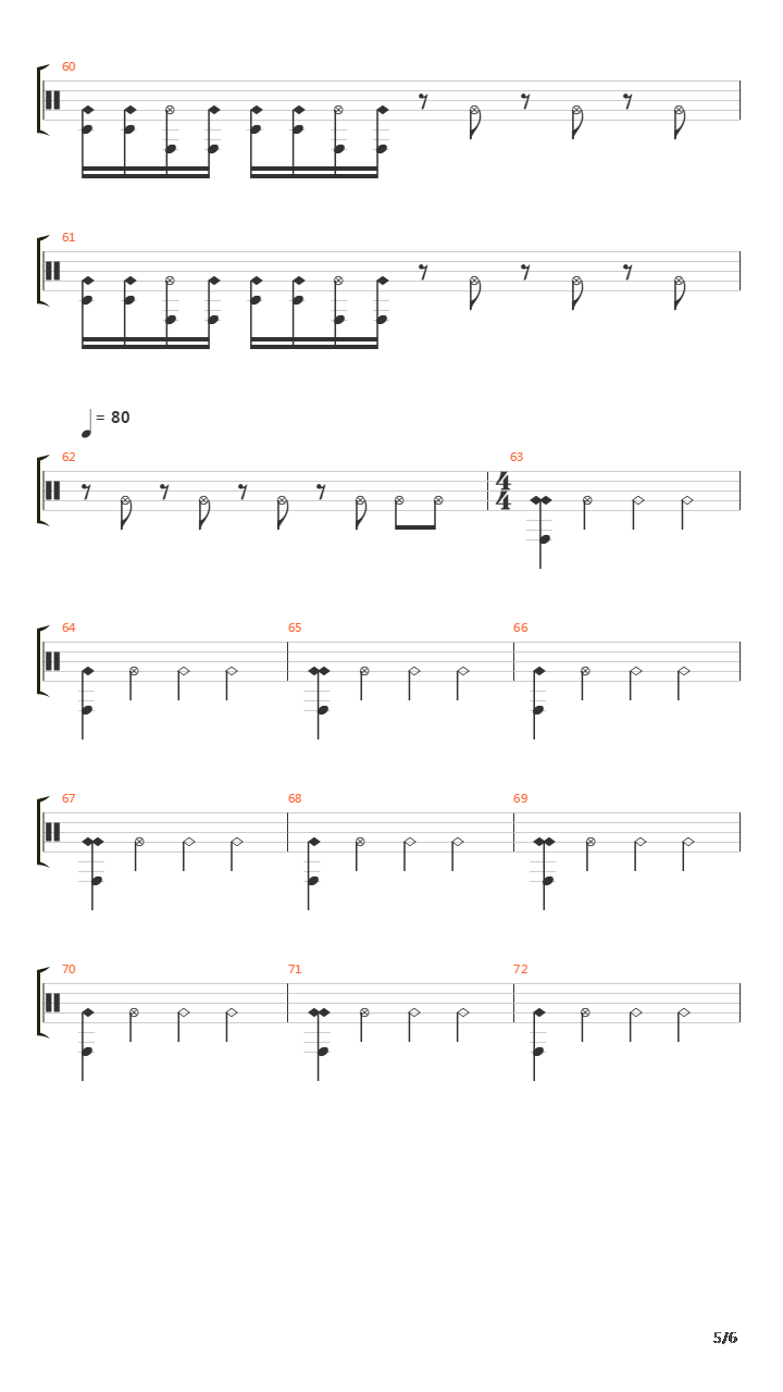 Zachariah吉他谱