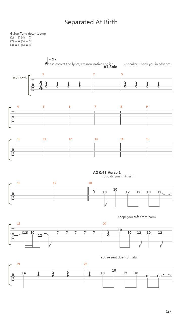 The Places You Walk吉他谱