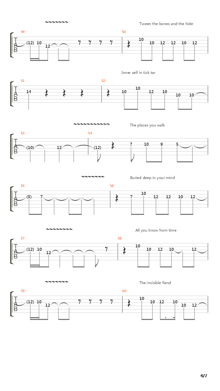 The Places You Walk吉他谱