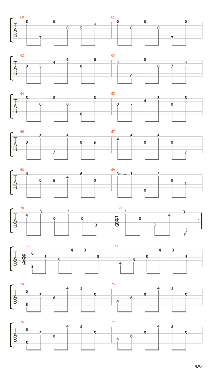 The Air Of Autumn吉他谱
