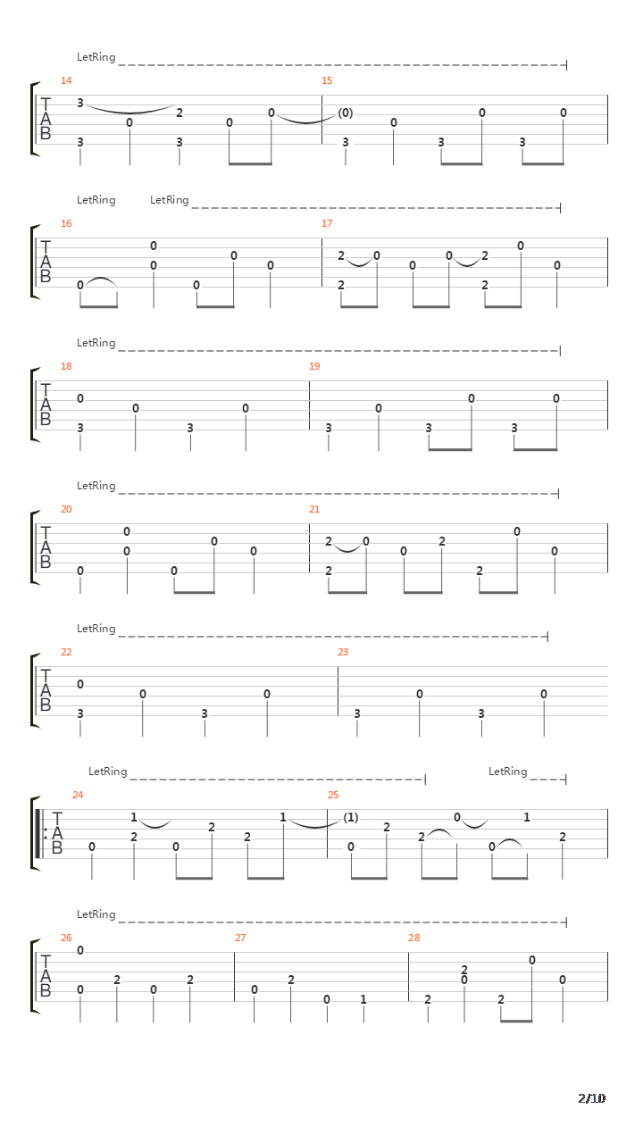 Halfway To A Threeway吉他谱