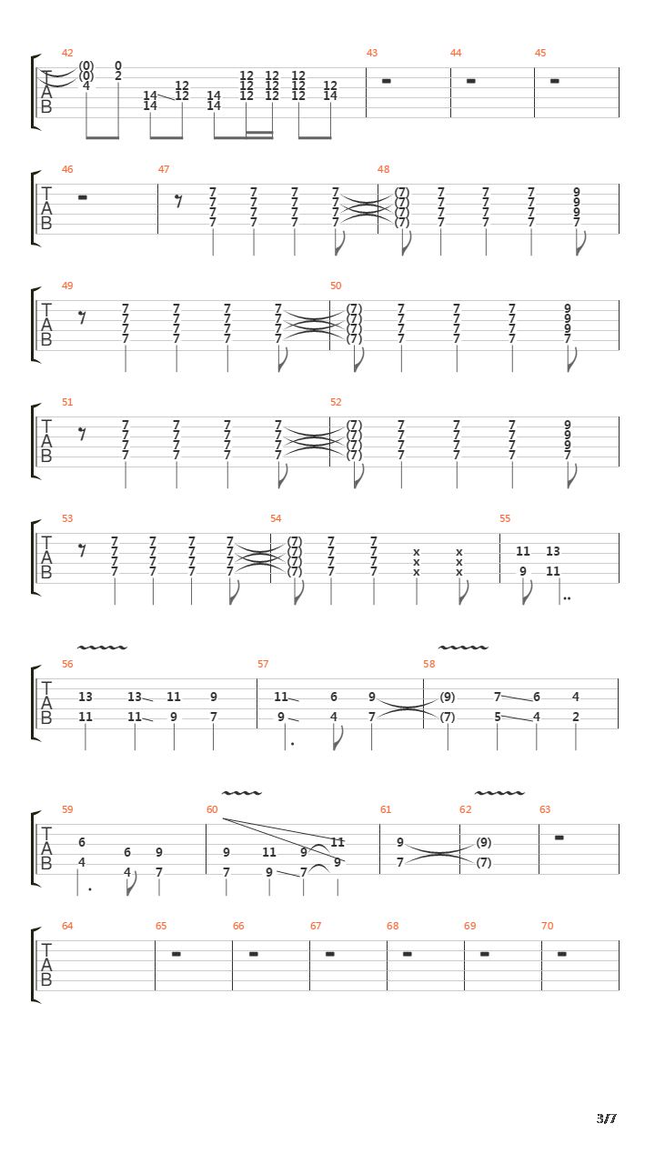 Third Stone From The Sun吉他谱