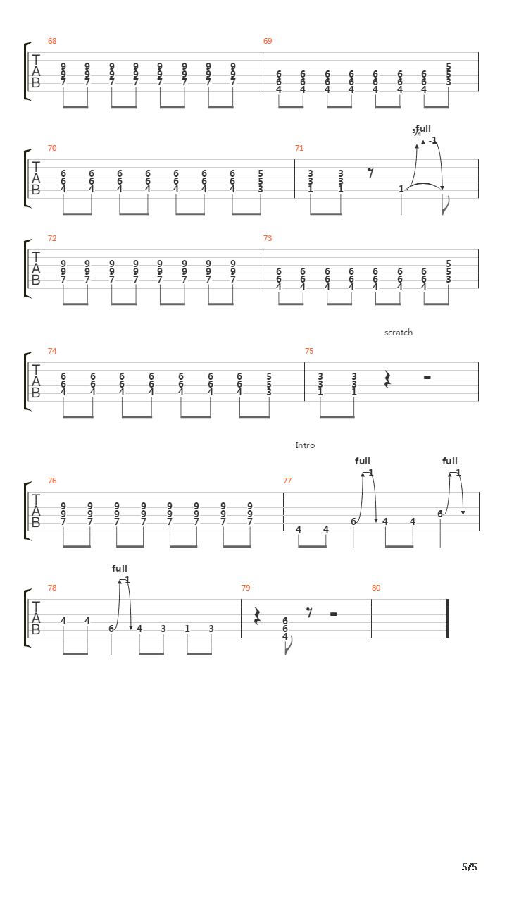 Oase吉他谱