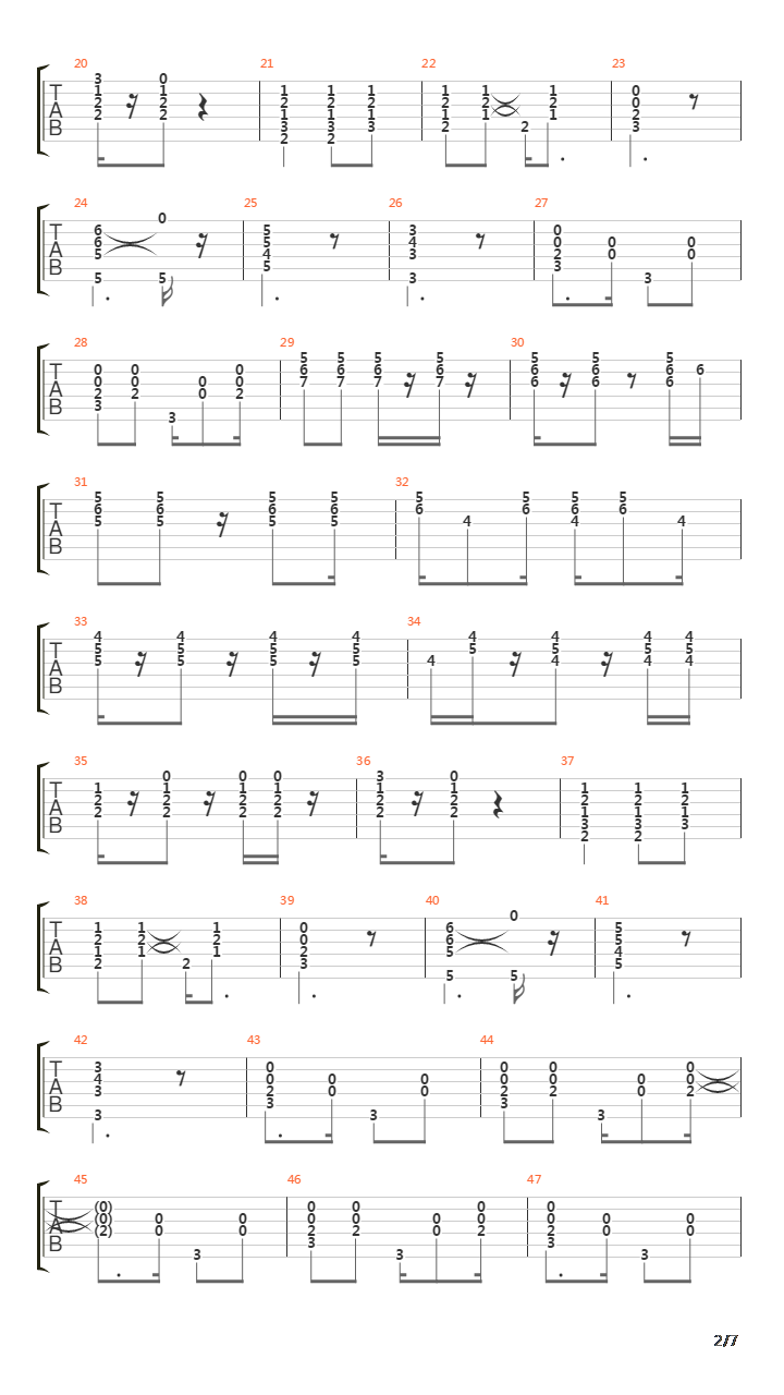 Nacao吉他谱