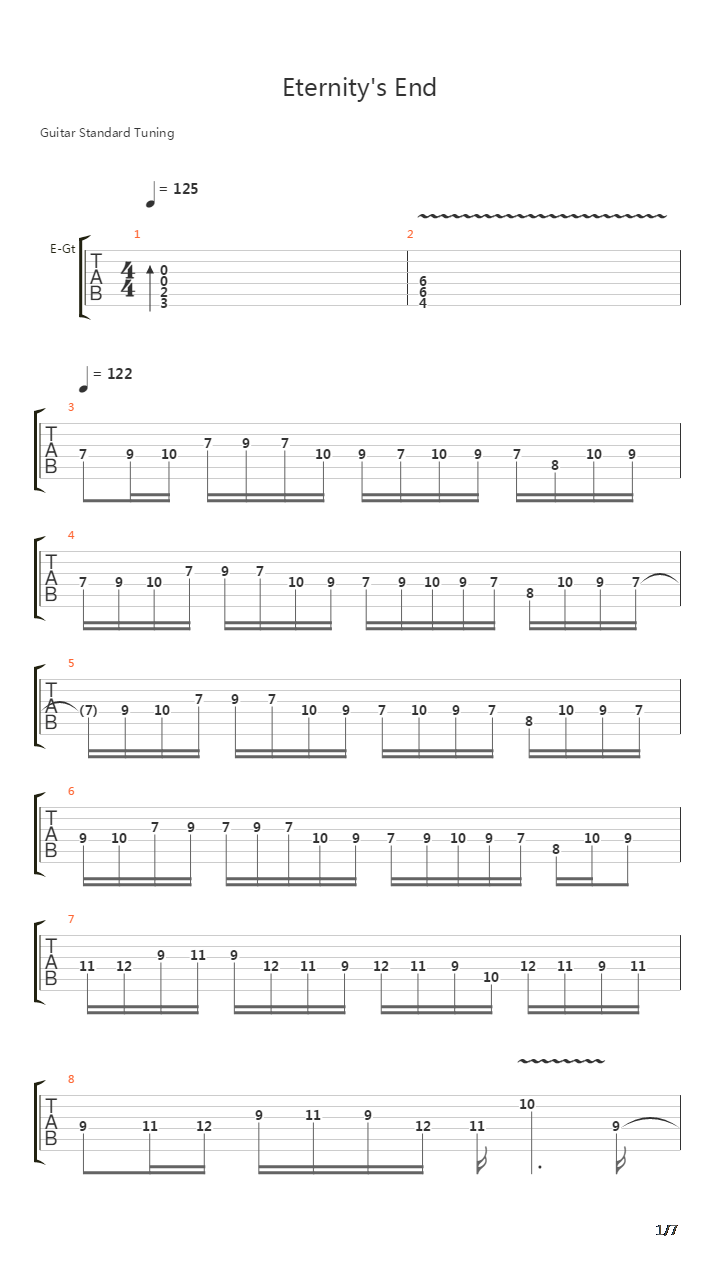 Eternity End - Gpx吉他谱