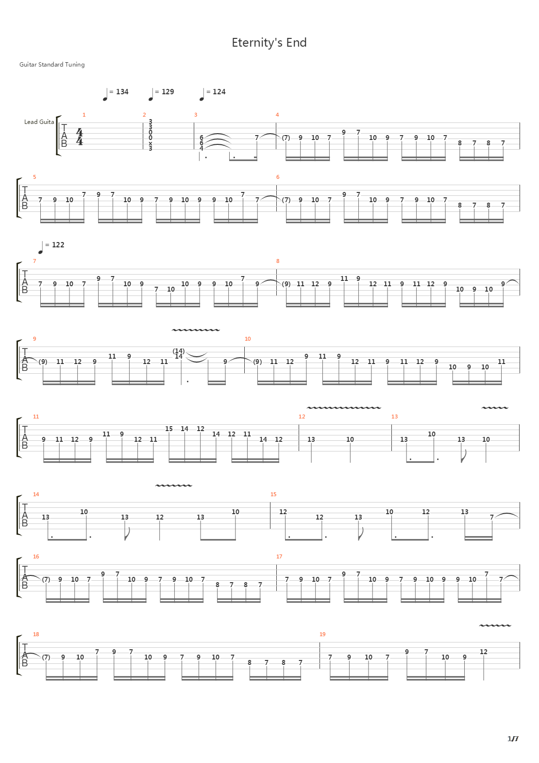 Eternitys End吉他谱