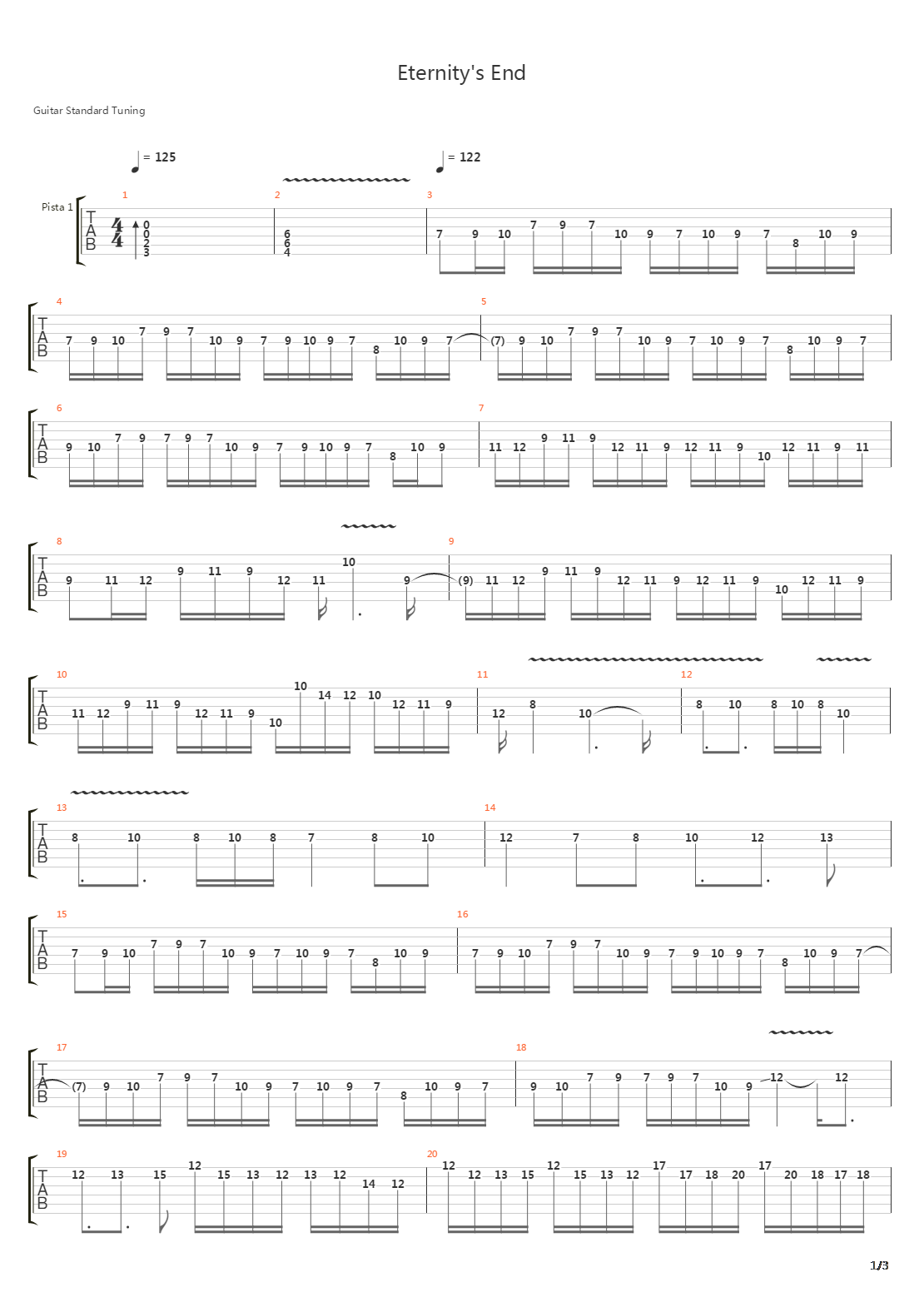 Eternitys End吉他谱