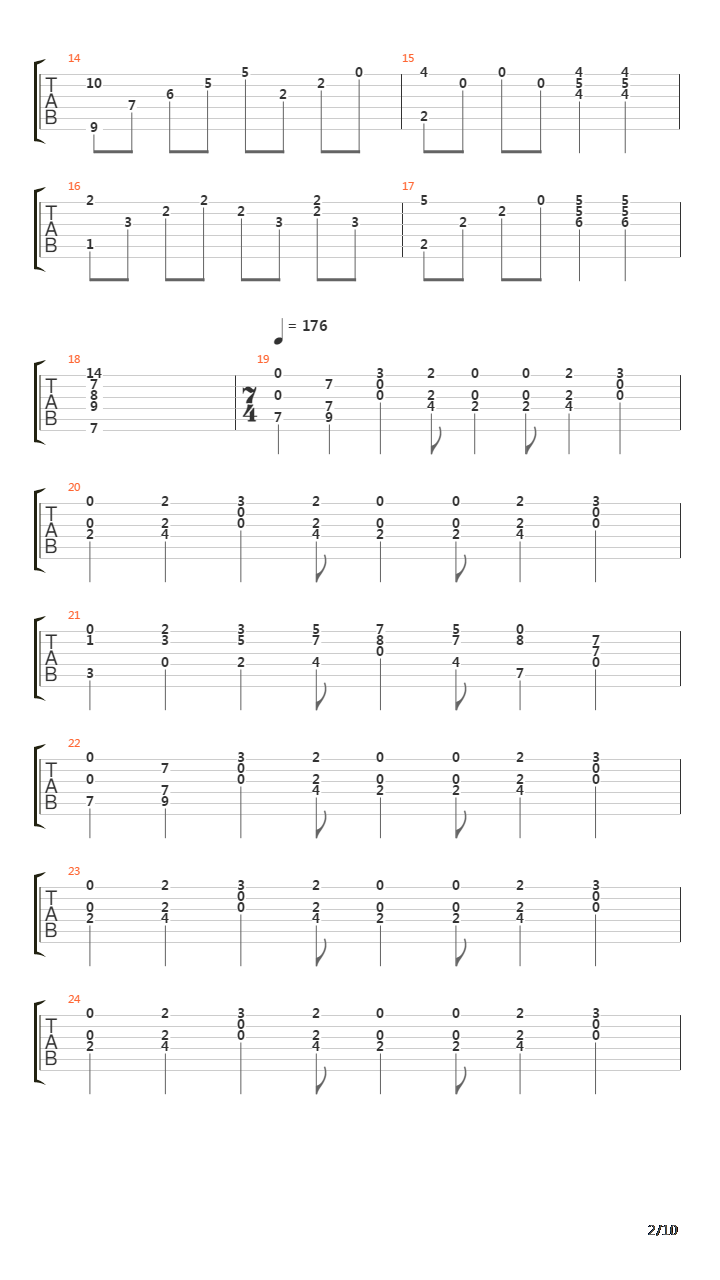 Music吉他谱