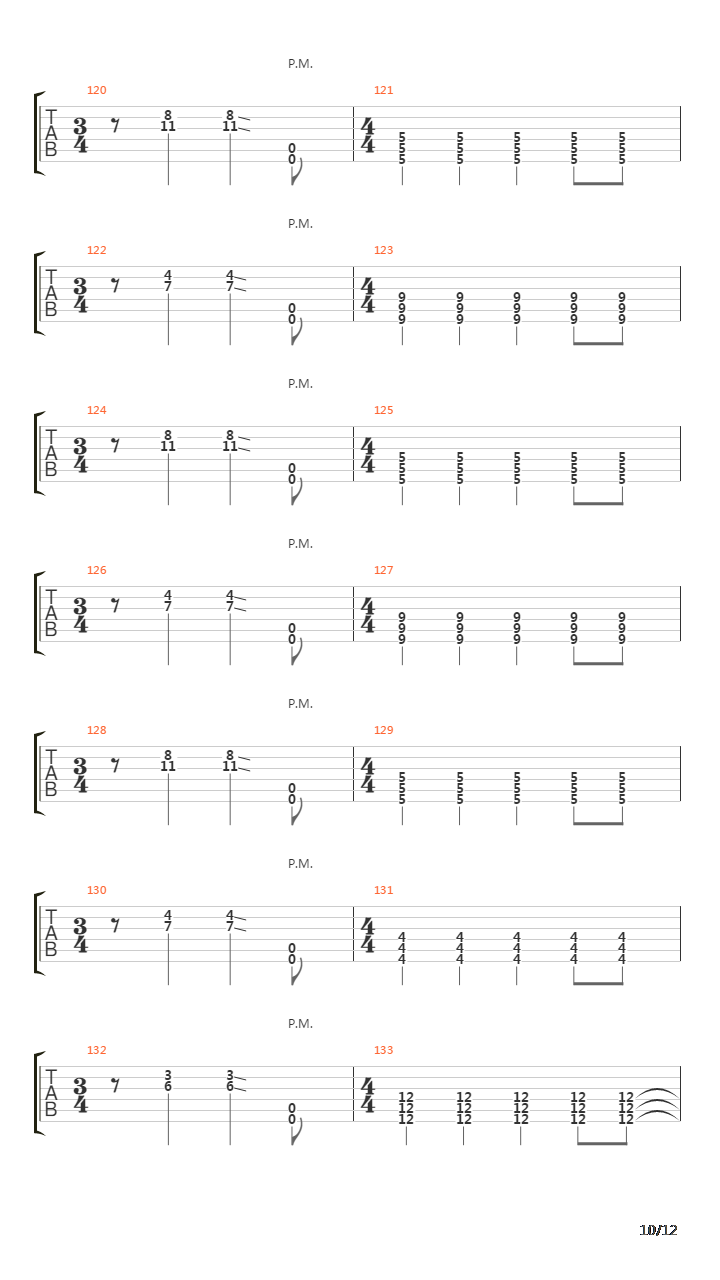 Throne Vertigo吉他谱