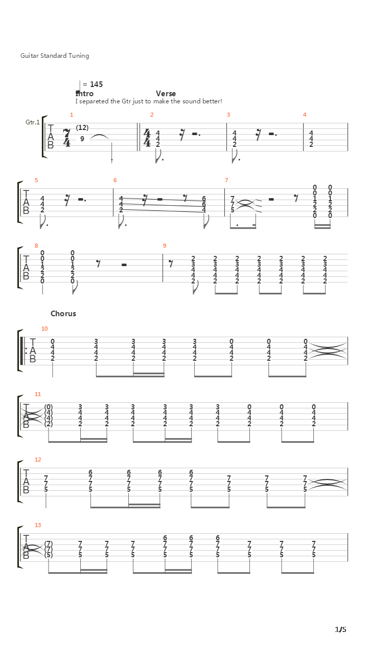 Execution Song吉他谱