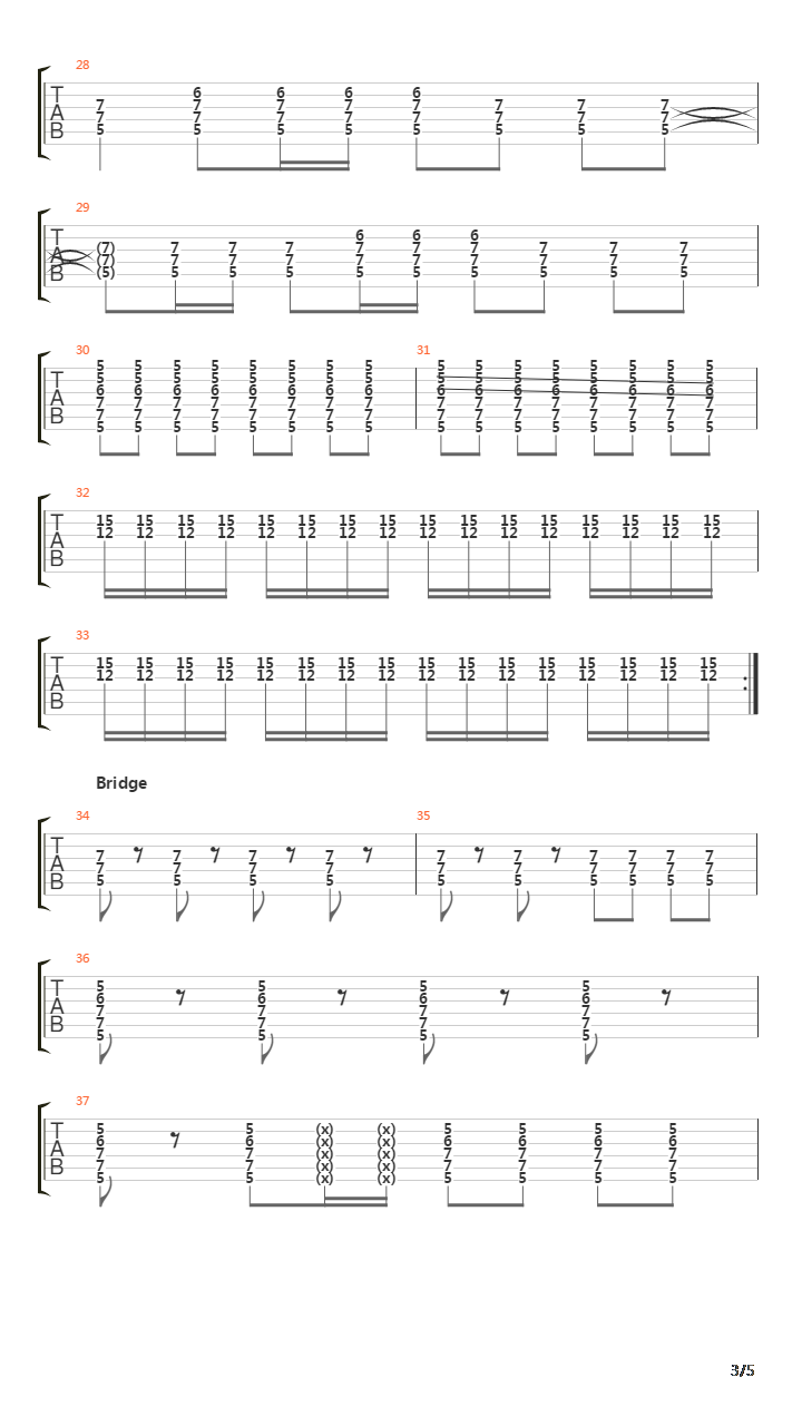 Execution Song吉他谱