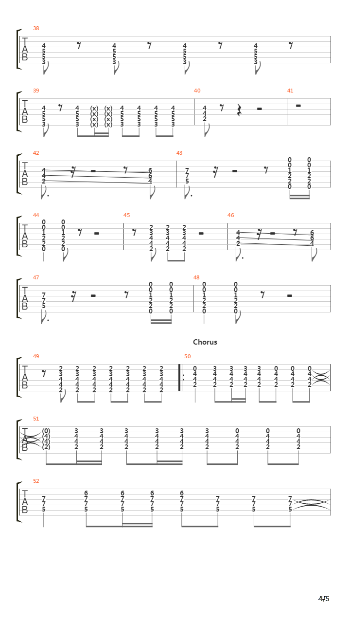 Execution Song吉他谱