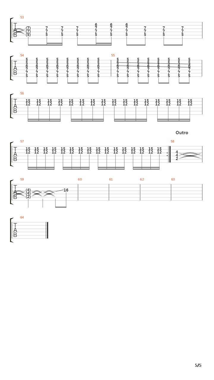 Execution Song吉他谱