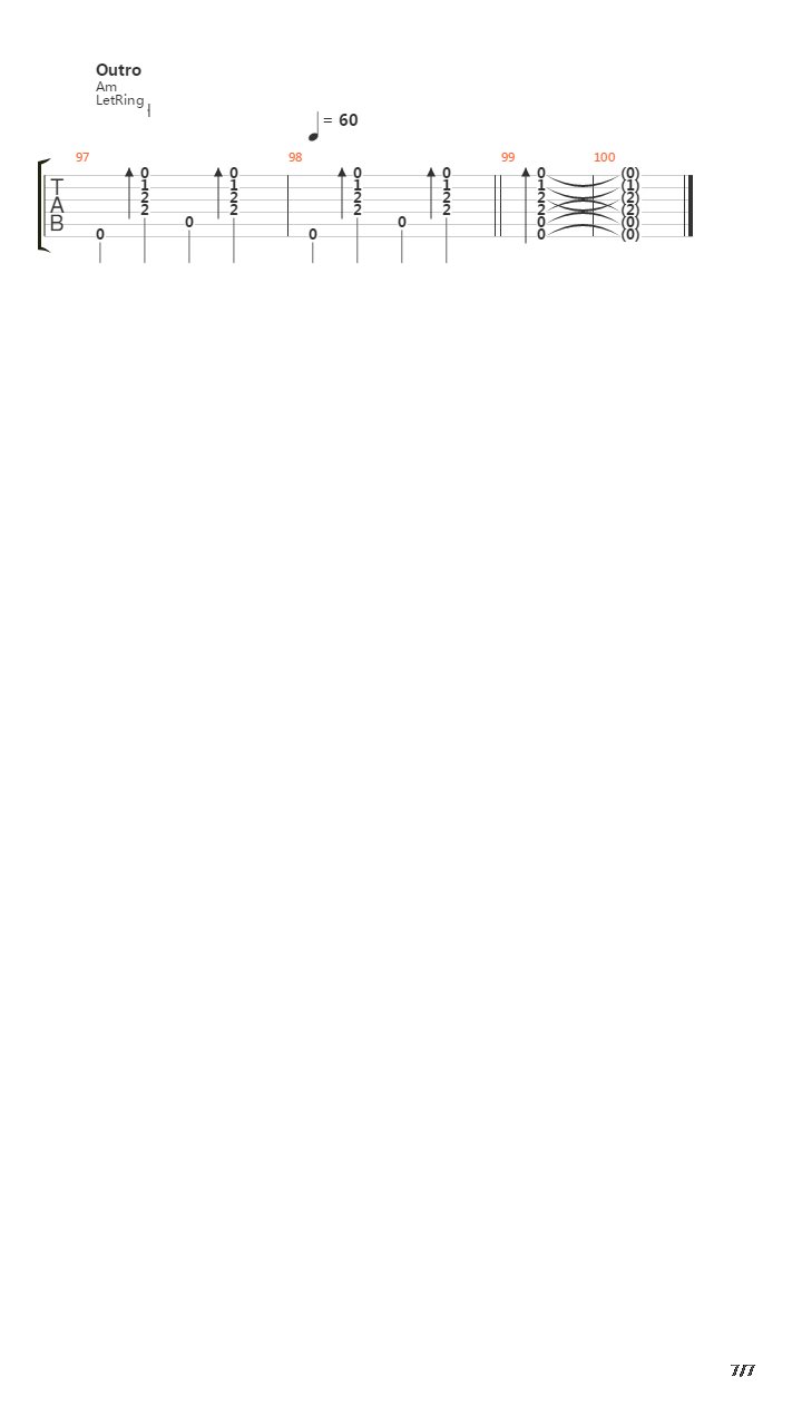 Hank吉他谱