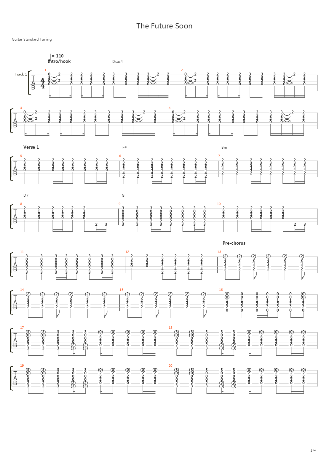 The Future Soon吉他谱