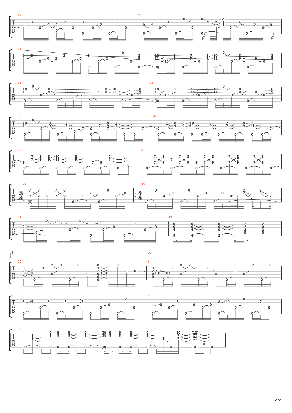 Embryonic Journey吉他谱