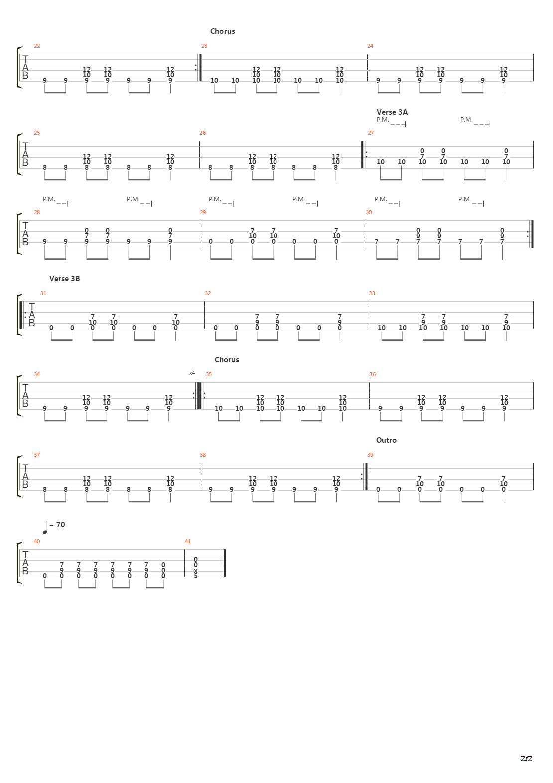 Middle Of The Hill吉他谱