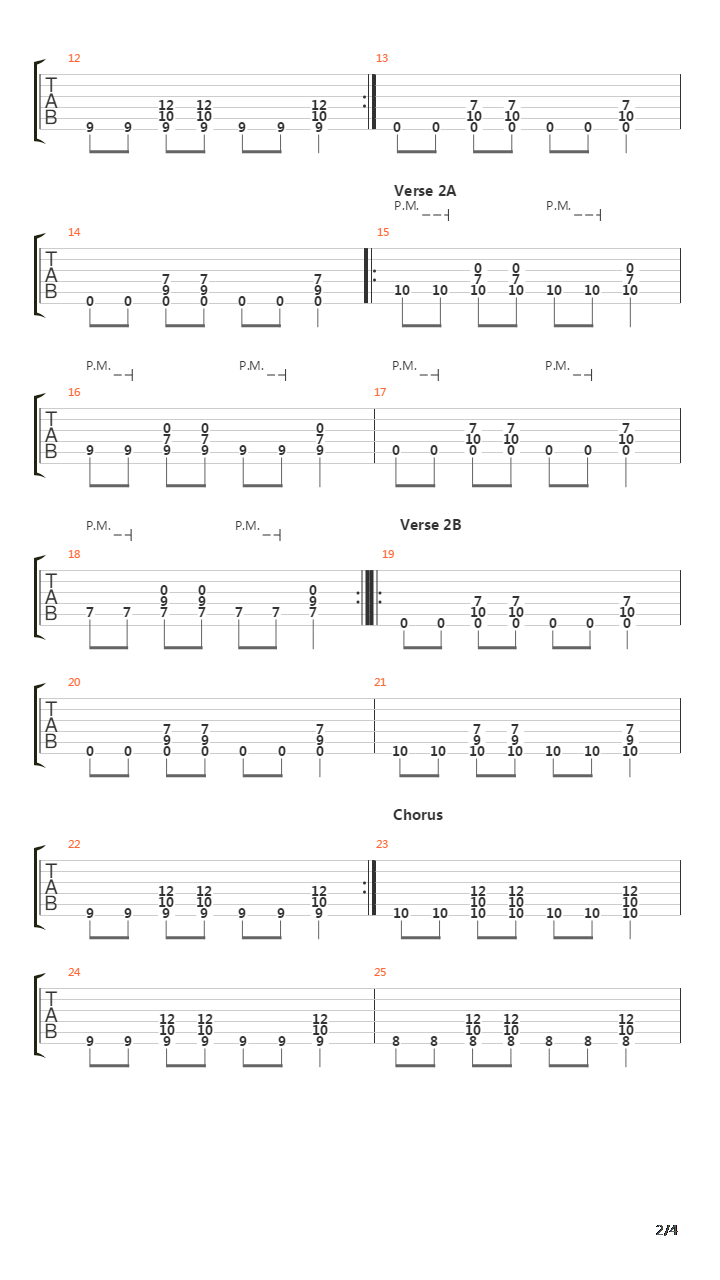 Middle Of The Hill吉他谱