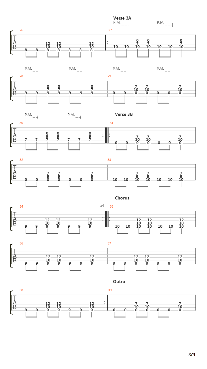 Middle Of The Hill吉他谱