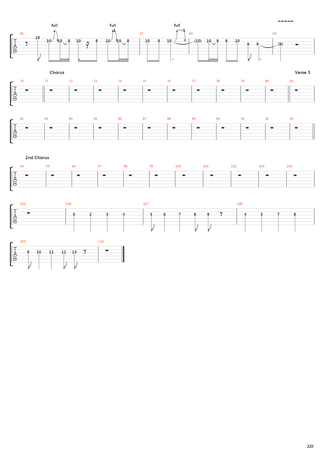 Project吉他谱