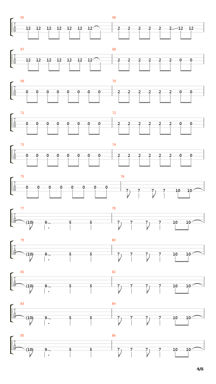 To The Tune Of 5000 Screaming Children吉他谱