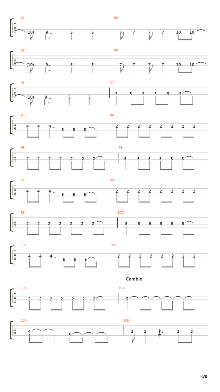 To The Tune Of 5000 Screaming Children吉他谱