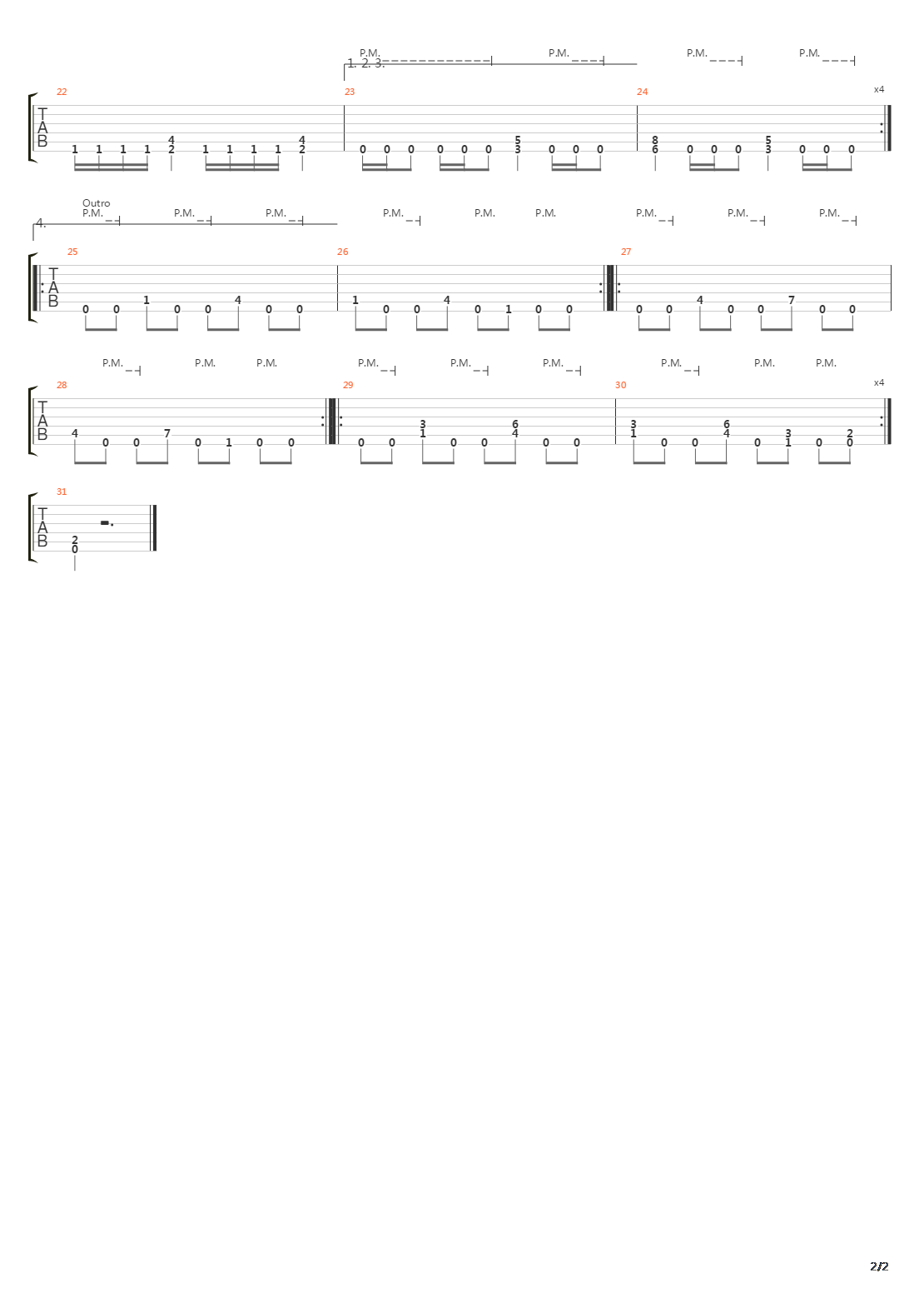 Territoriality吉他谱